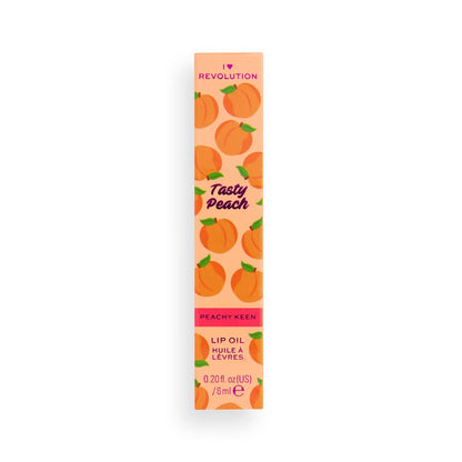 I HEART REVOLUTION TASTY PEACH LIP OIL PEACHY KEEN