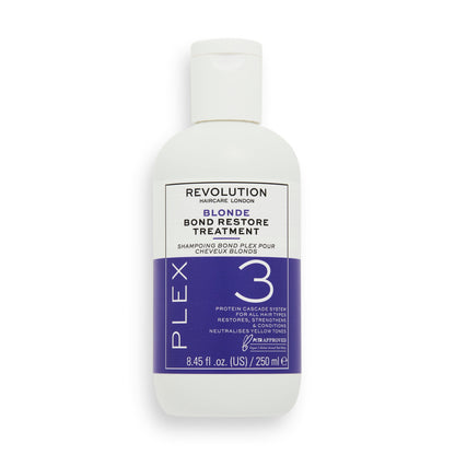 REVOLUTION HAIRCARE BLONDE PLEX 3 BOND RESTORE TREATMENT 250ML