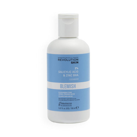 REVOLUTION SKINCARE 2% SALICYLIC ACID & ZINC BHA ANTI BLEMISH CLEANSER