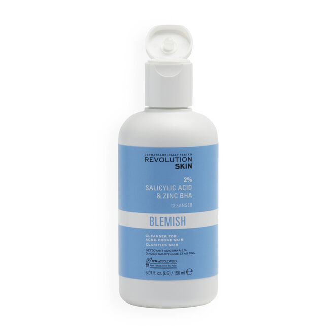 REVOLUTION SKINCARE 2% SALICYLIC ACID & ZINC BHA ANTI BLEMISH CLEANSER