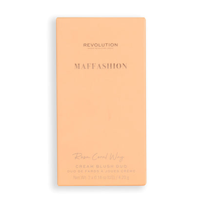 REVOLUTION X MAFFASHION CREAM BLUSH DUO ROSA CORAL WAY