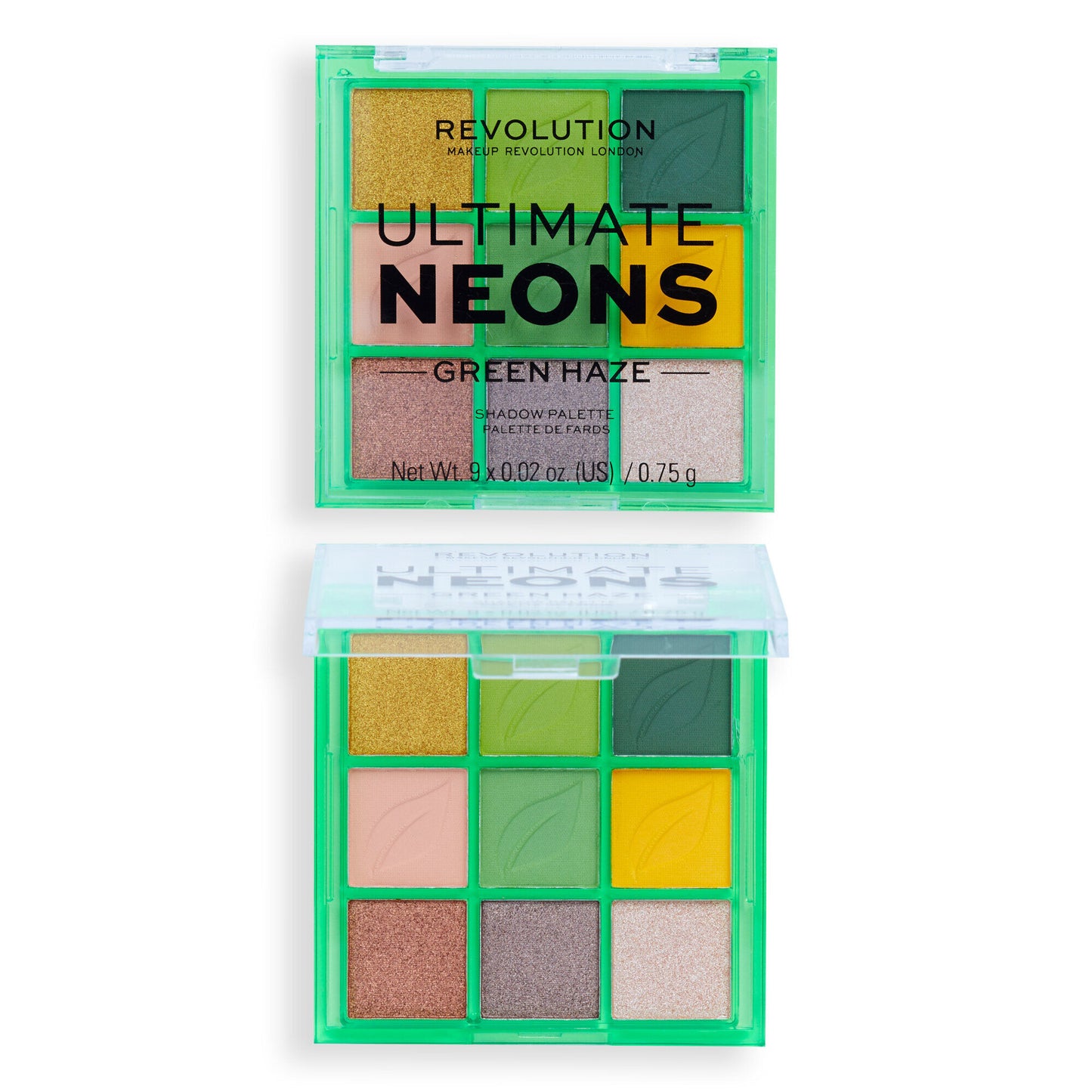 REVOLUTION ARTIST COLLECTION ULTIMATE NEON PALETTE GREEN HAZE