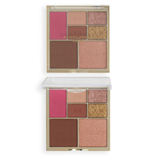 REVOLUTION PRO ICONIC EYE & CHEEK PALETTE MEDIUM/DEEP