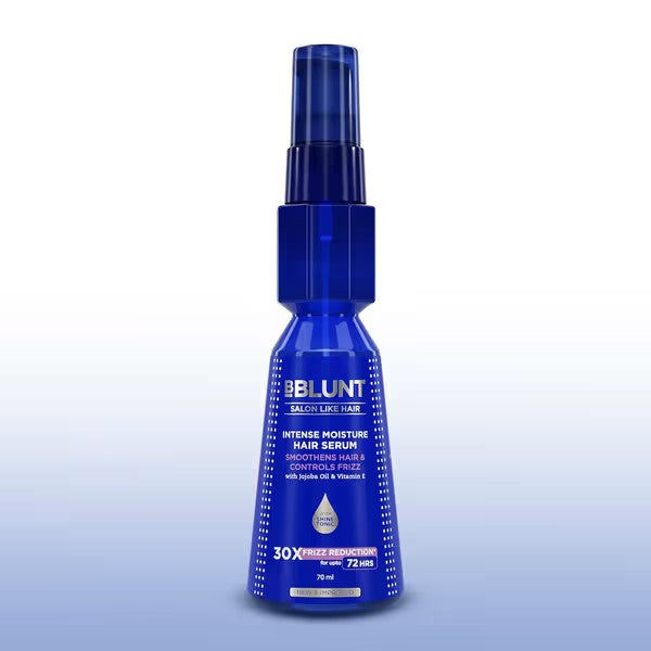 INTENSE MOISTURE HAIR SERUM WITH VITAMIN E & JOJOBA OIL FOR 30X FRIZZ REDUCTION FOR UPTO 72 HOURS*70ML