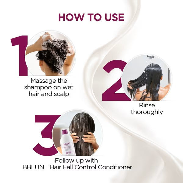 HAIR FALL CONTROL SHAMPOO WITH PEA PROTEIN & CAFFEINE FOR STRONGER HAIR 300ML