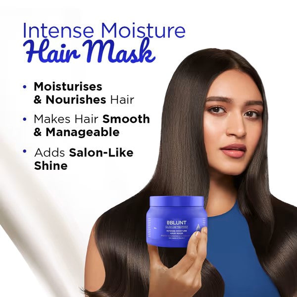 INTENSE MOISTURE HAIR MASK WITH JOJOBA OIL & VITAMIN E FOR NOURISHED & SHINY HAIR 250G