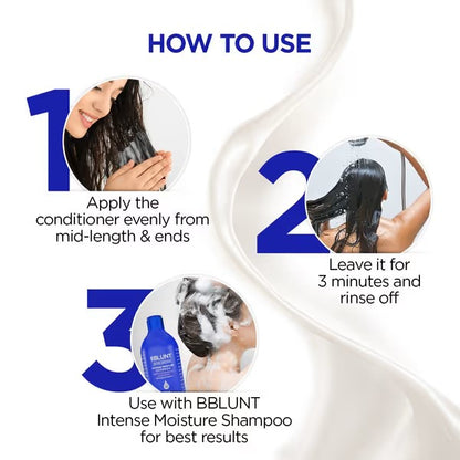 INTENSE MOISTURE CONDITIONER WITH VITAMIN E & JOJOBA FOR DRY & FRIZZY HAIR 250G