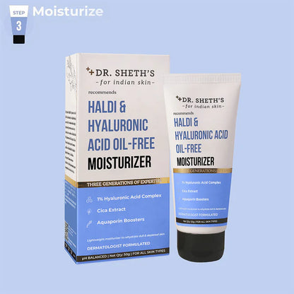 DR. SHETH'S HALDI & HYALURONIC ACID OIL FREE MOISTURIZER 50G