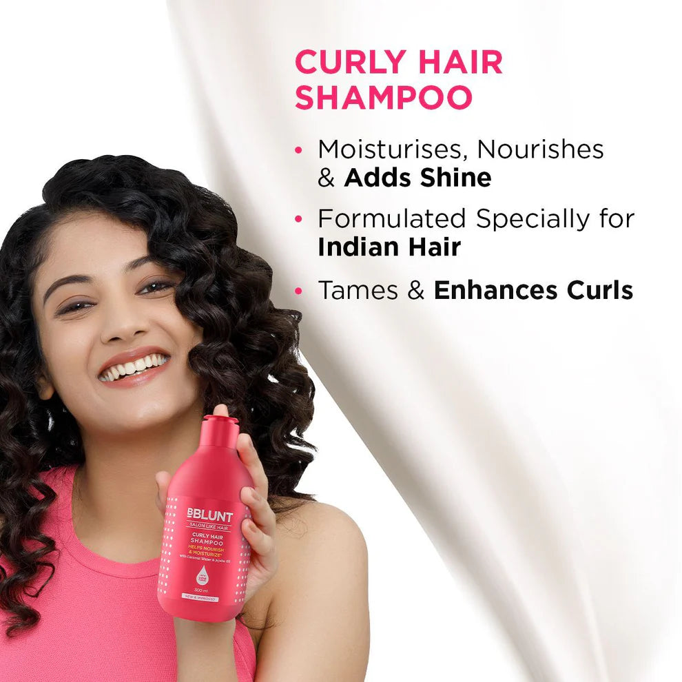 CURLY HAIR SHAMPOO WITH COCONUT WATER & JOJOBA OIL - 300 ML