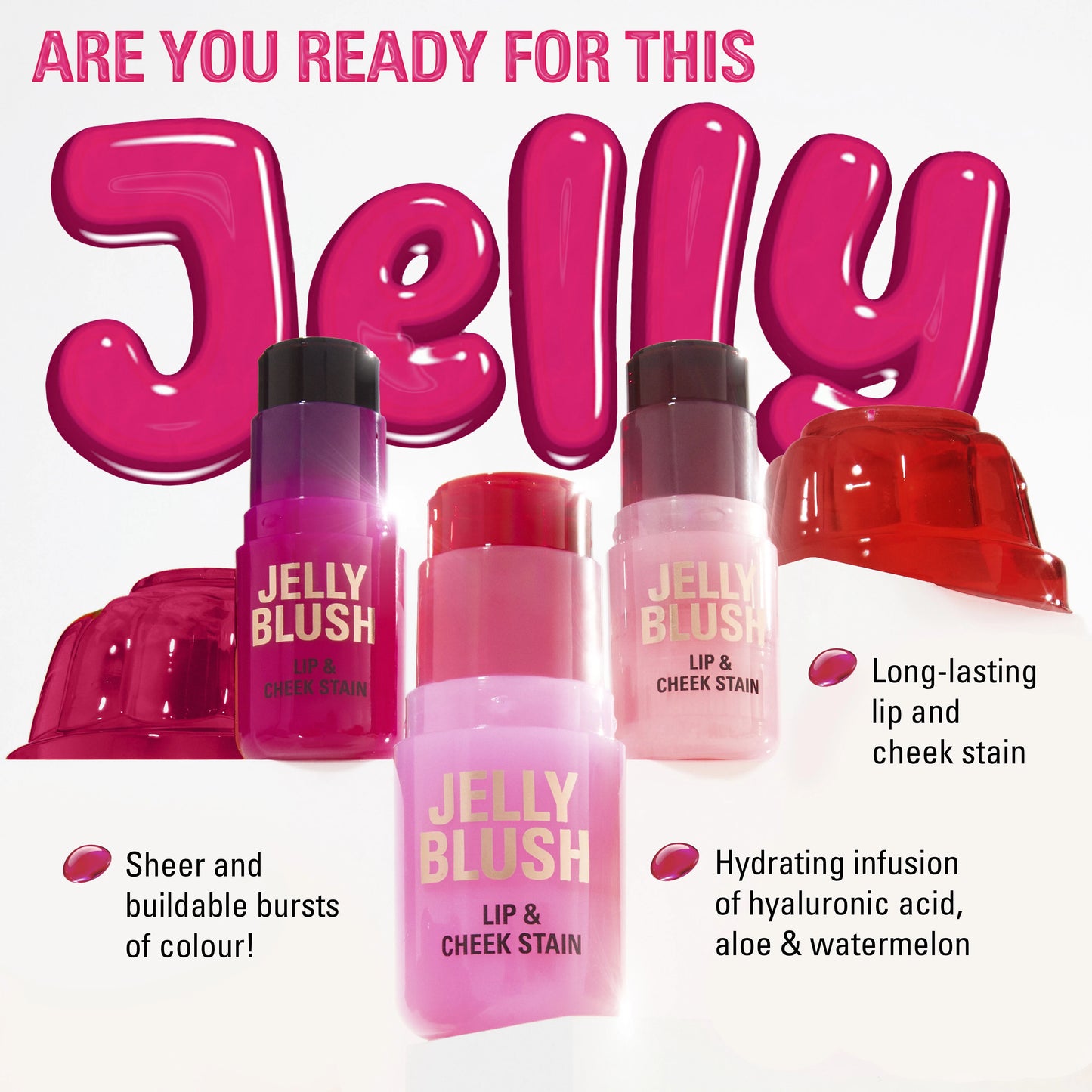 REVOLUTION JELLY BLUSH STICK LIP AND CHEEK