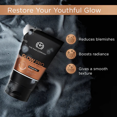 GLOW PRO FACE WASH | GLUTATHIONE AND CHARCOAL 100ML