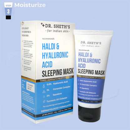 DR. SHETH'S HALDI AND HYALURONIC ACID SLEEPING MASK 40G