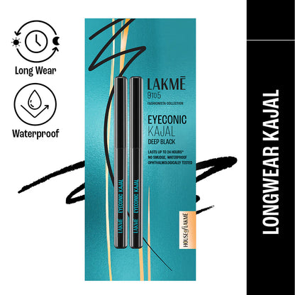 LAKMĒ 9 TO 5 EYECONIC KAJAL TWIN PACK