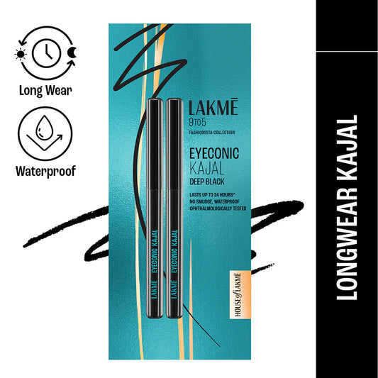 LAKMĒ 9 TO 5 EYECONIC KAJAL TWIN PACK