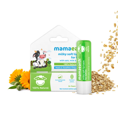 MILKY SOFT NATURAL LIP BALM FOR BABIES WITH OATS, MILK & CALENDULA – 4G