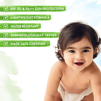 MILKY SOFT MINERAL BASED SUNSCREEN SPF 30 & PA+++ WITH OATS, MILK AND CALENDULA FOR BABIES- 80G