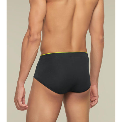 PACK OF 2 TENCEL™ BRIEFS - : UNO GRAPHITE GREY / BLACK KNIGHT