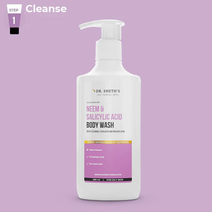 DR. SHETH'S NEEM & SALICYLIC ACID BODY WASH 250 ML