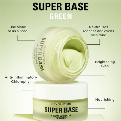 REVOLUTION SUPER BASE COLOUR CORRECTING GREEN PRIMER