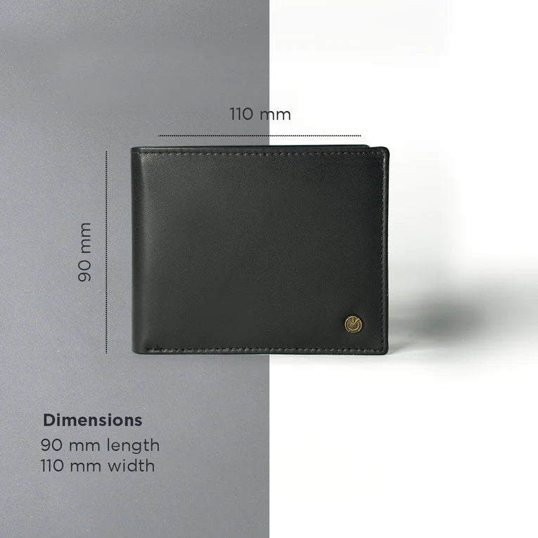 BLACK LEATHER WALLET